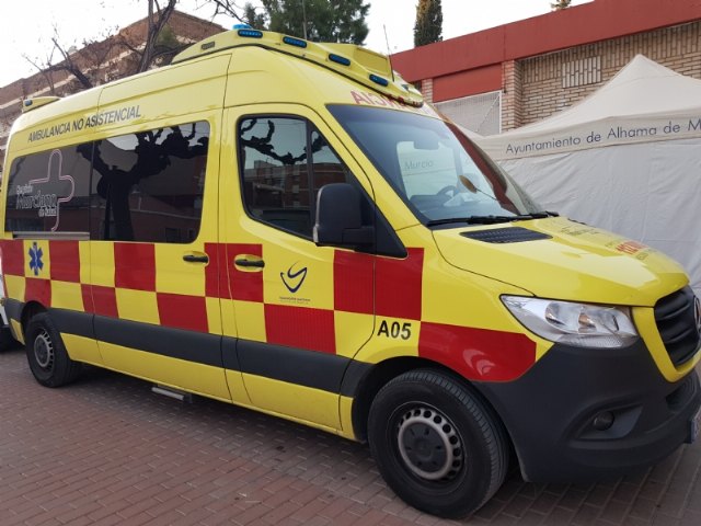 La ambulancia no asistencial regresa a Alhama