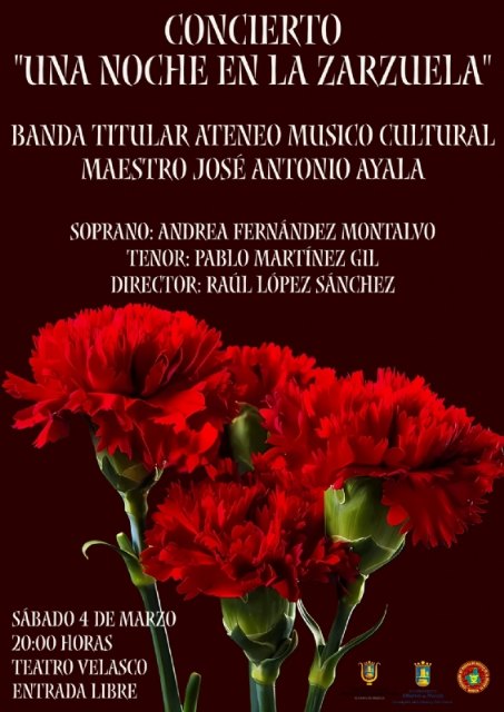 ´Una noche en la Zarzuela´, el nuevo concierto de la Banda Titular del Ateneo de Alhama