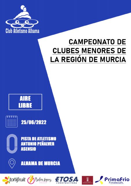 Alhama de Murcia acoge este fin de semana el 'Campeonato de Clubes Menores de la Región de Murcia'