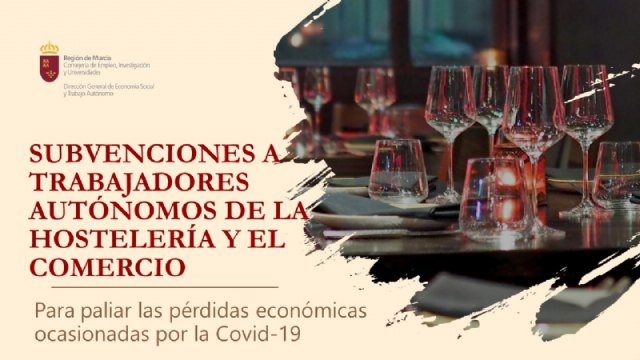 Subvenciones a trabajadores autónomos de hostelería y comercio por la Covid-19